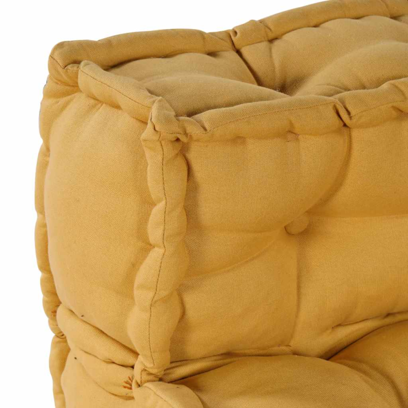 Pouf Modular Gelb 70x70x54 cm Stoff