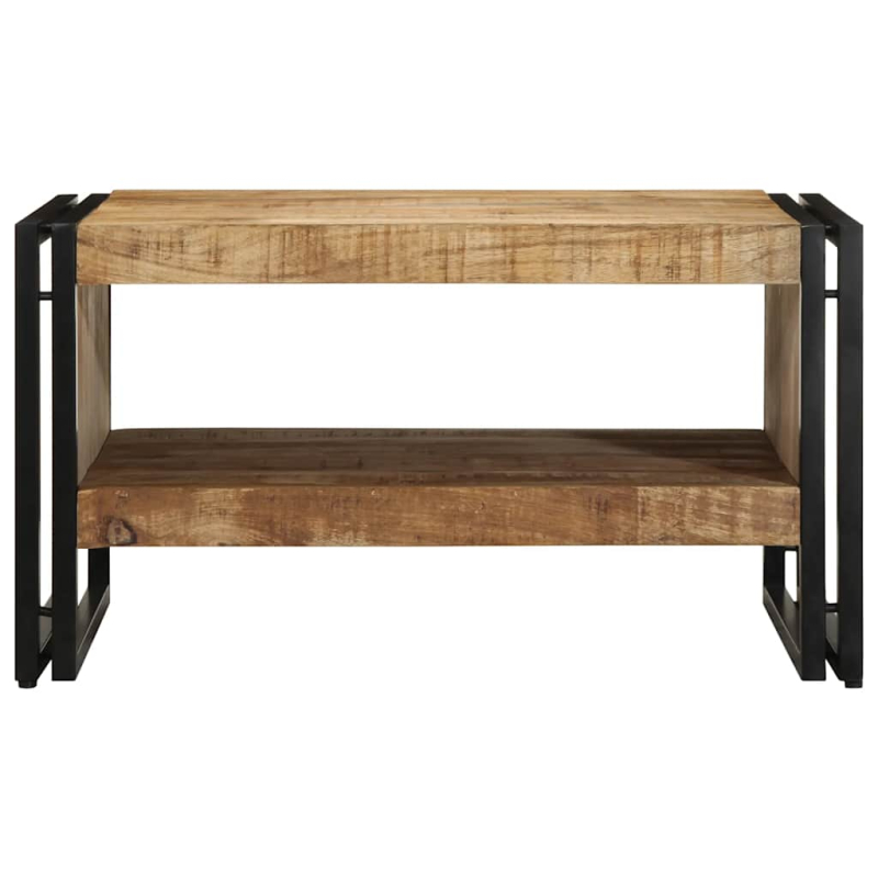 Couchtisch 70x50x38 cm Raues Massivholz Mango