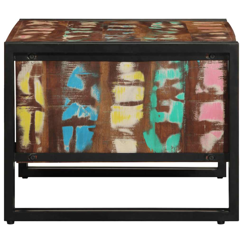 Couchtisch Mehrfarbig 70x50x38 cm Altholz Massivholz