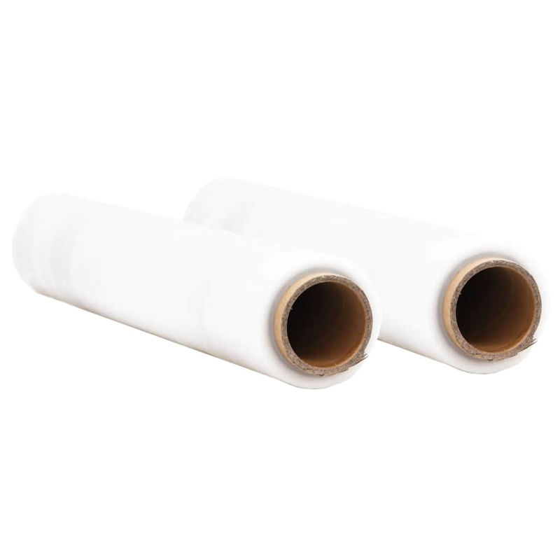 Stretchfolie 2 Stk. Transparent 17 ?m 50 cm x 150 m