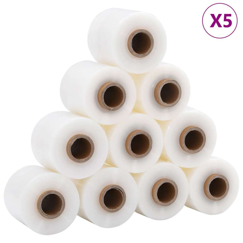 Stretchfolien 50 Stk. Transparent 23 ?m 10 cm x 150 m