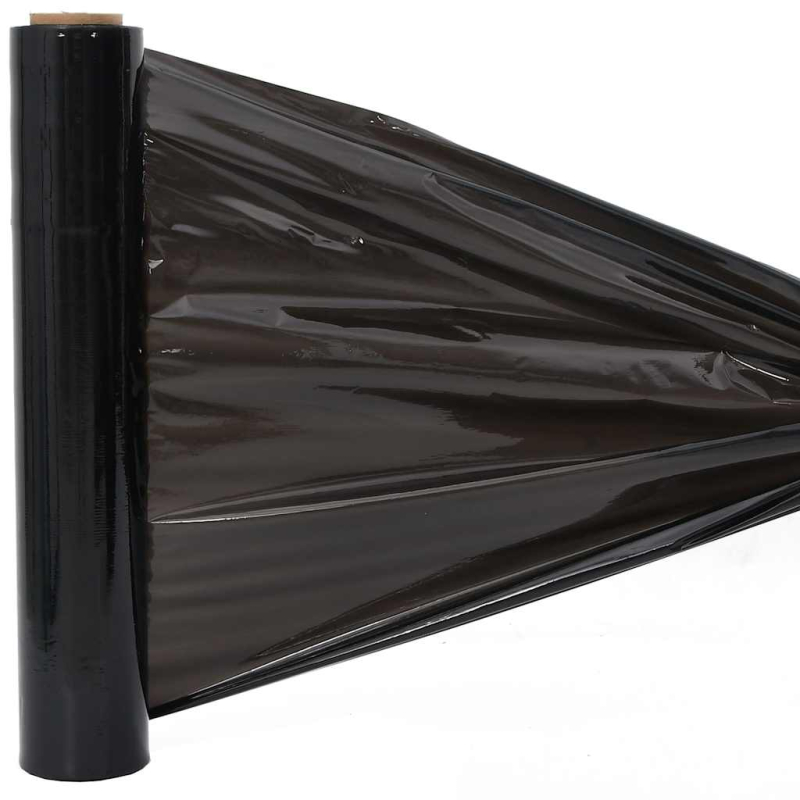 Stretchfolie 2 Stk. Schwarz 17 ?m 50 cm x 150 m
