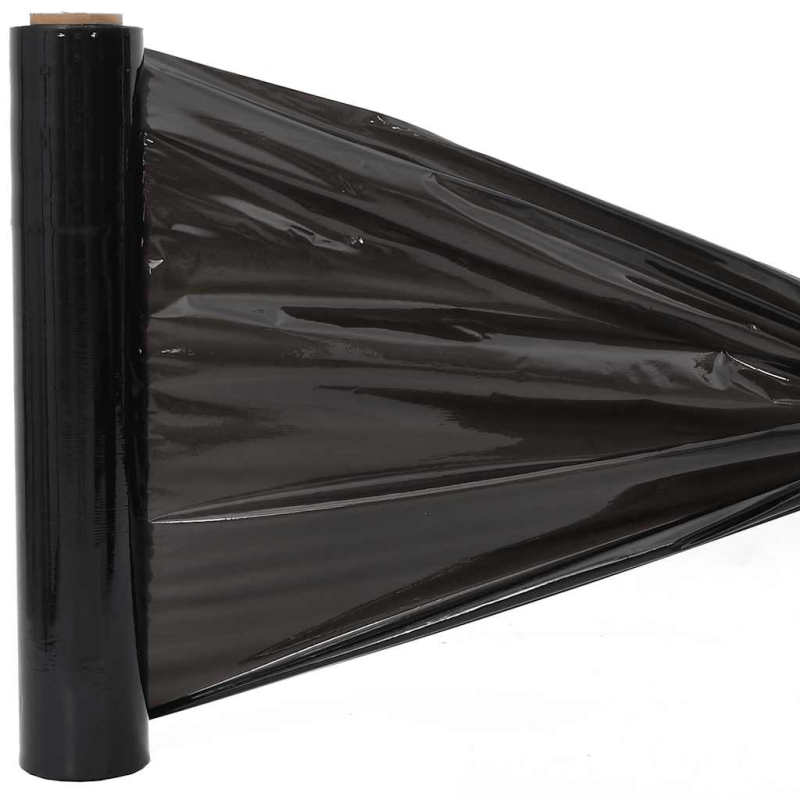 Stretchfolie 2 Stk. Schwarz 30 ?m 50 cm x 150 m