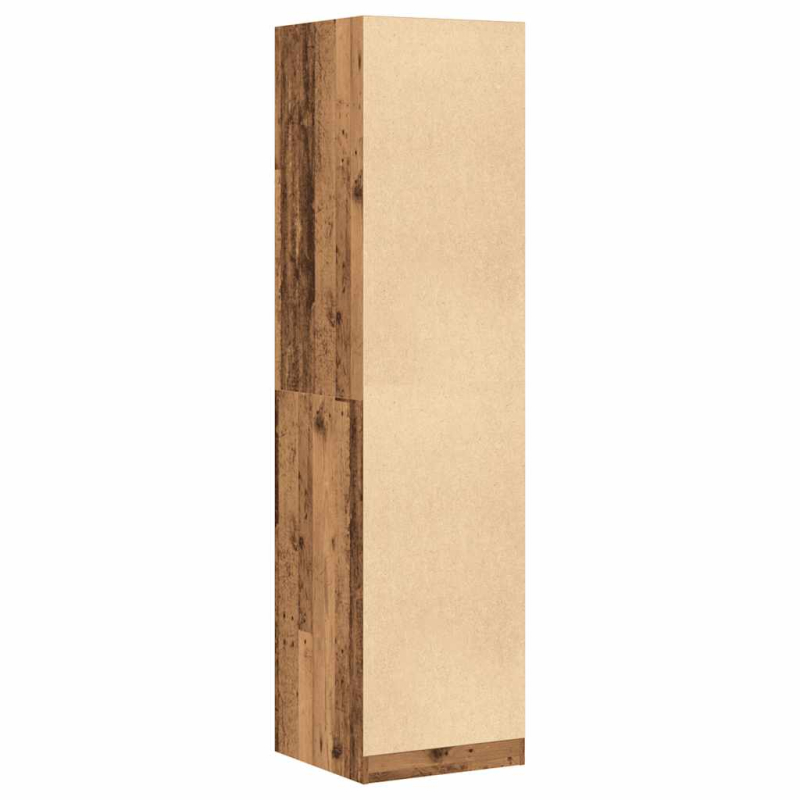 Kleiderschrank Altholz-Optik 50x50x200 cm Holzwerkstoff