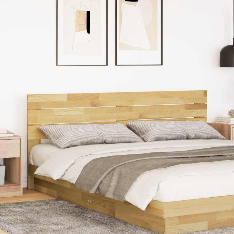 Kopfteil 180 cm Massivholz Eiche
