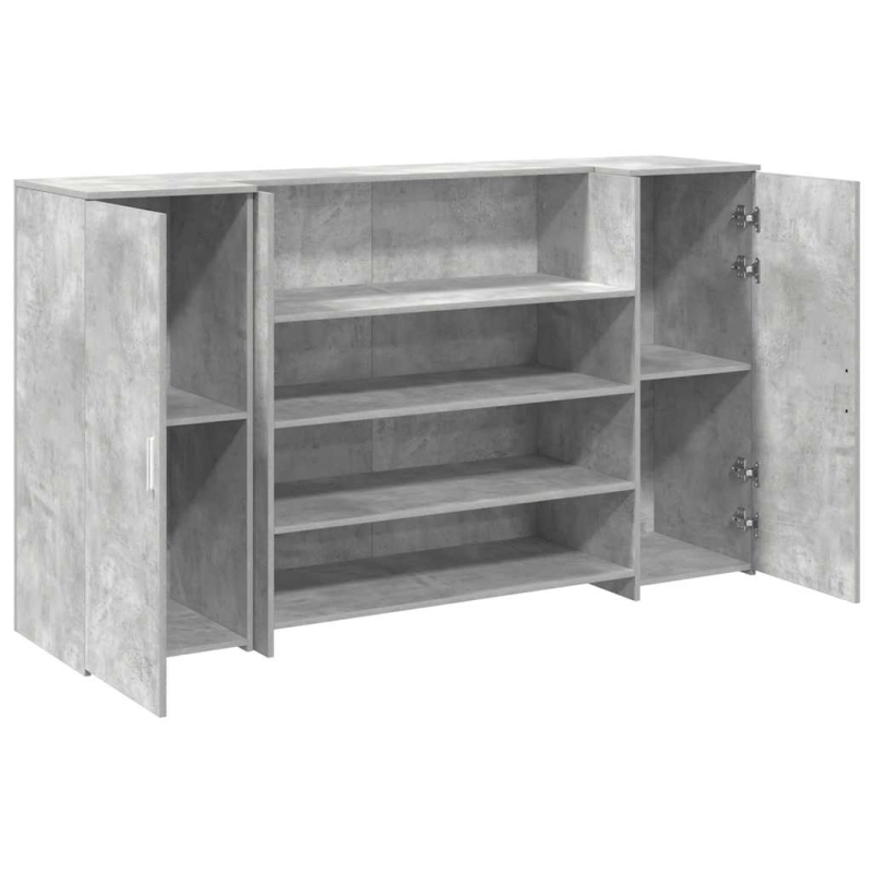 Empfangstheke Betongrau 180x50x103,5 cm Holzwerkstoff