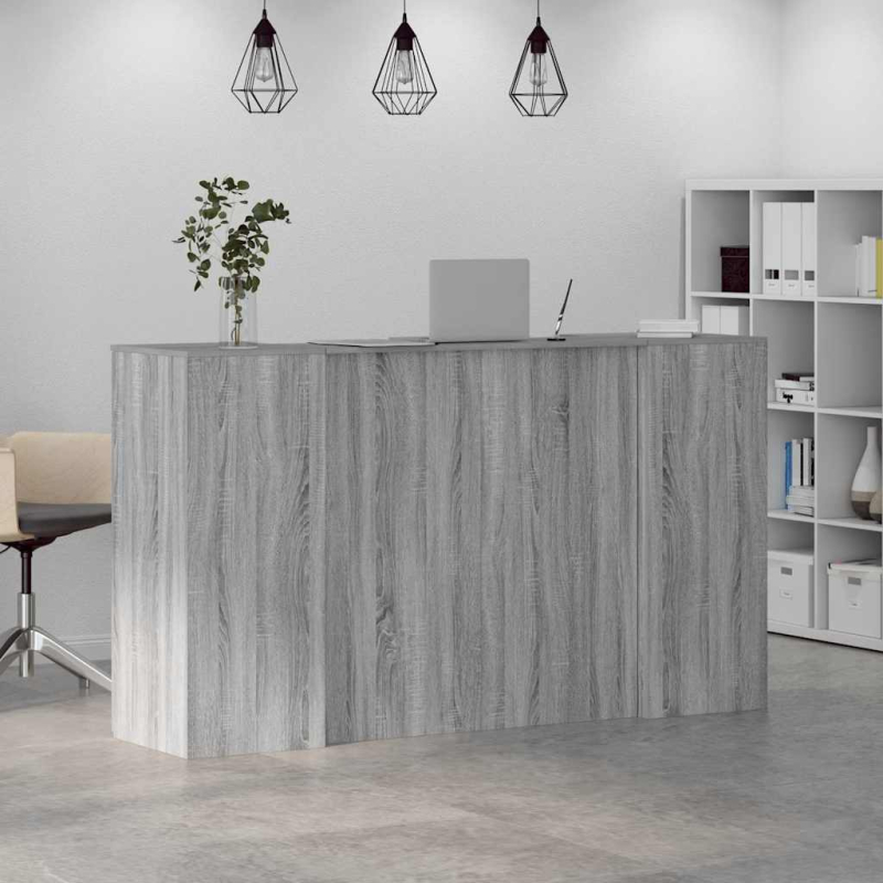 Empfangstheke Grau Sonoma 180x50x103,5 cm Holzwerkstoff