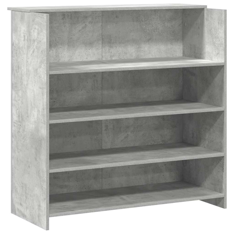 Empfangstheke Betongrau 200x50x103,5 cm Holzwerkstoff