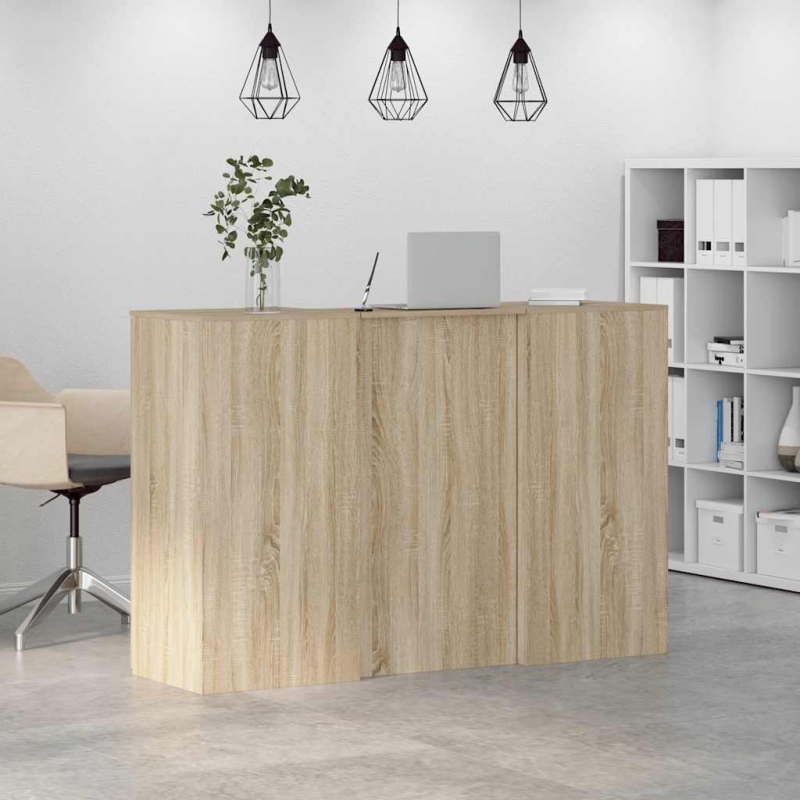Empfangstheke Sonoma-Eiche 155x50x103,5 cm Holzwerkstoff