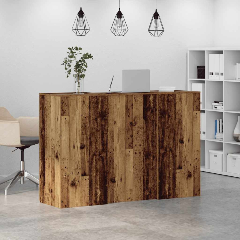 Empfangstheke Altholz-Optik 155x50x103,5 cm Holzwerkstoff