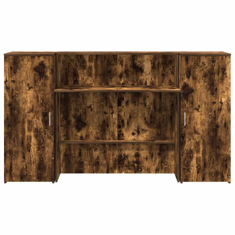 Empfangstheke Räuchereiche 180x50x103,5 cm Holzwerkstoff