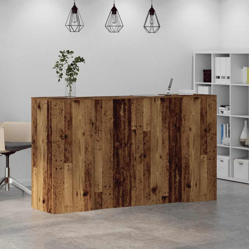 Empfangstheke Altholz-Optik 180x50x103,5 cm Holzwerkstoff