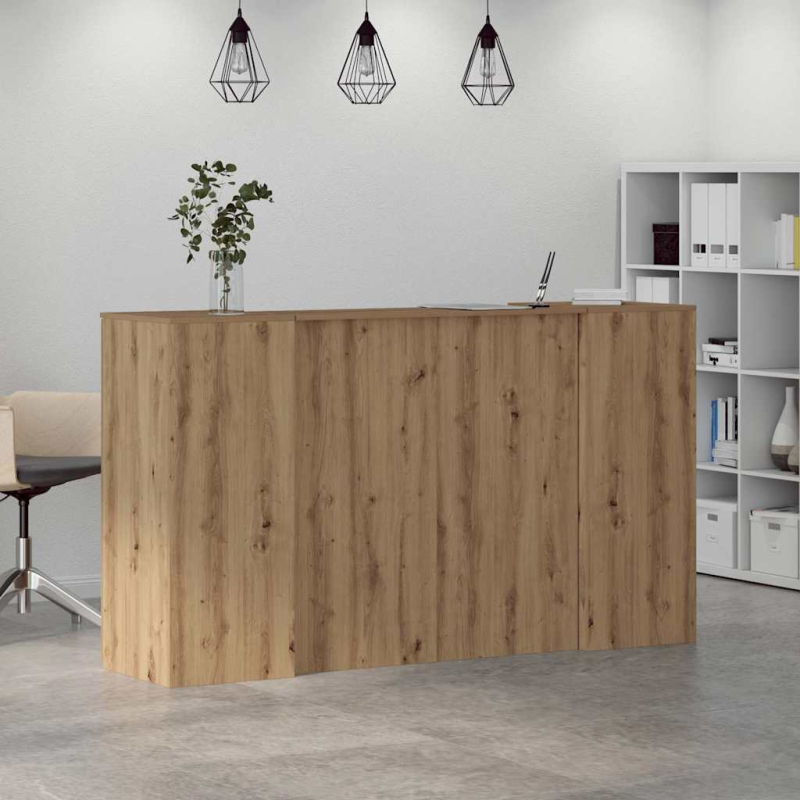 Empfangstheke Artisan-Eiche 180x50x103,5 cm Holzwerkstoff