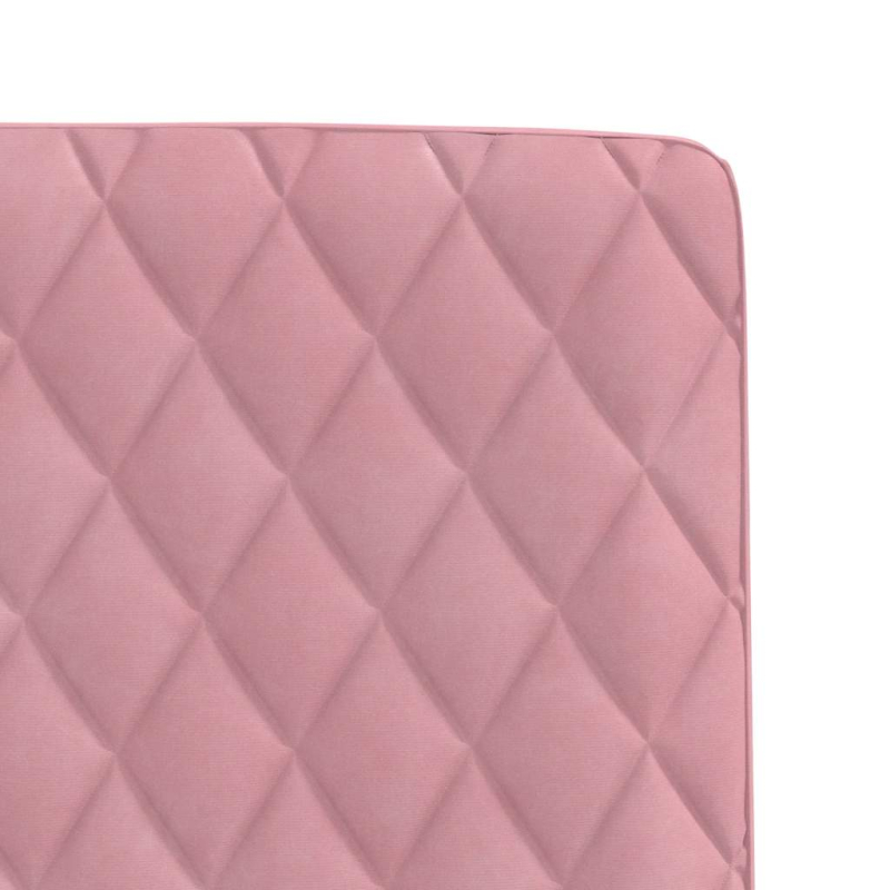 Esszimmerstühle 2 Stk. Rosa Samt