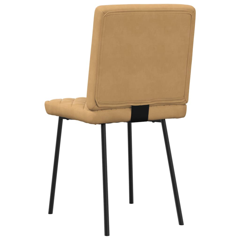 Esszimmerstühle 2 Stk. Braun Samt