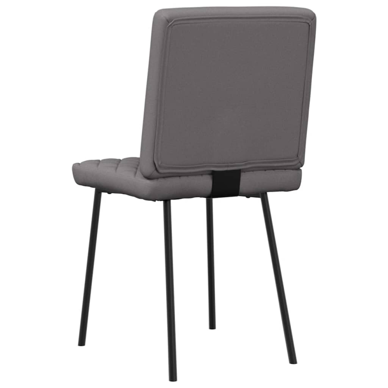 Esszimmerstühle 2 Stk. Grau Kunstleder