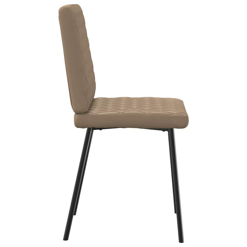 Esszimmerstühle 2 Stk. Cappuccino-Braun Kunstleder