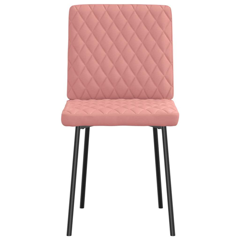 Esszimmerstühle 2 Stk. Rosa Kunstleder