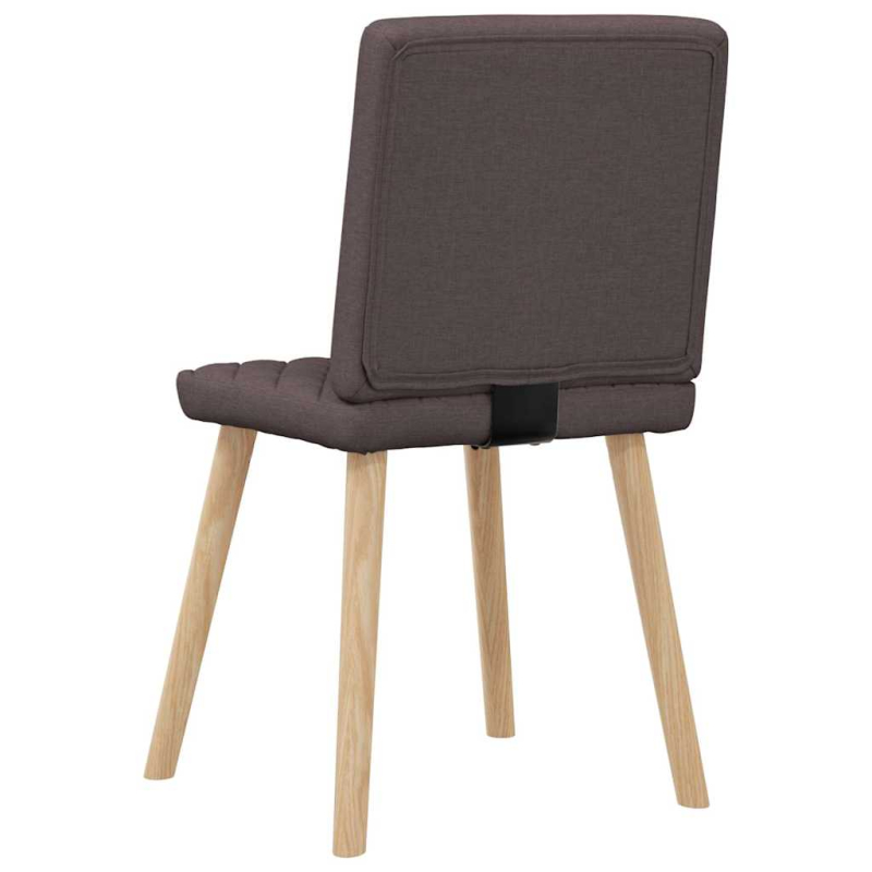 Esszimmerstühle 2 Stk. Dunkelbraun Stoff