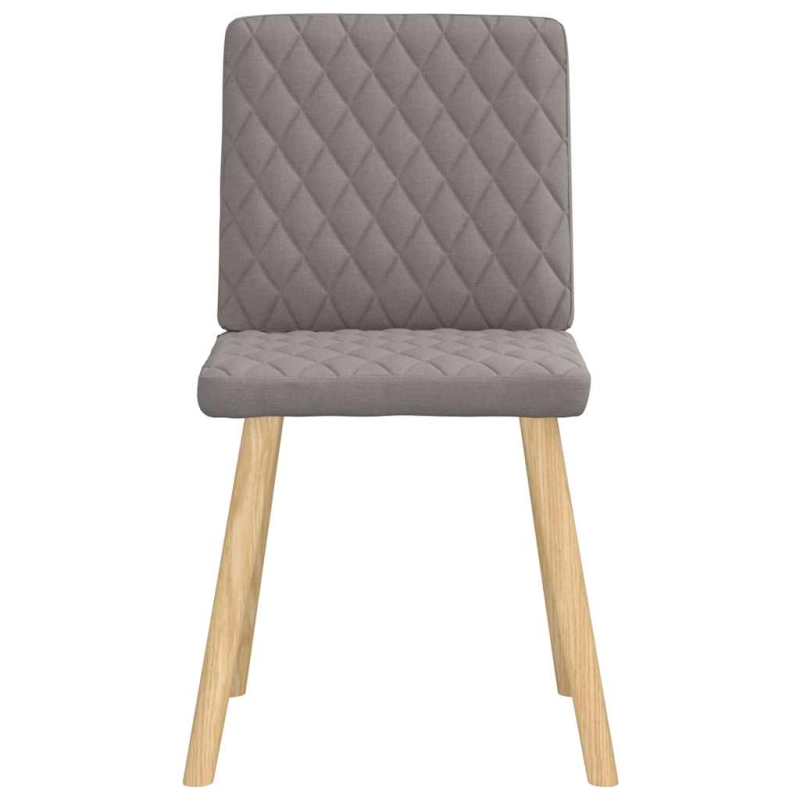 Esszimmerstühle 2 Stk. Taupe Stoff
