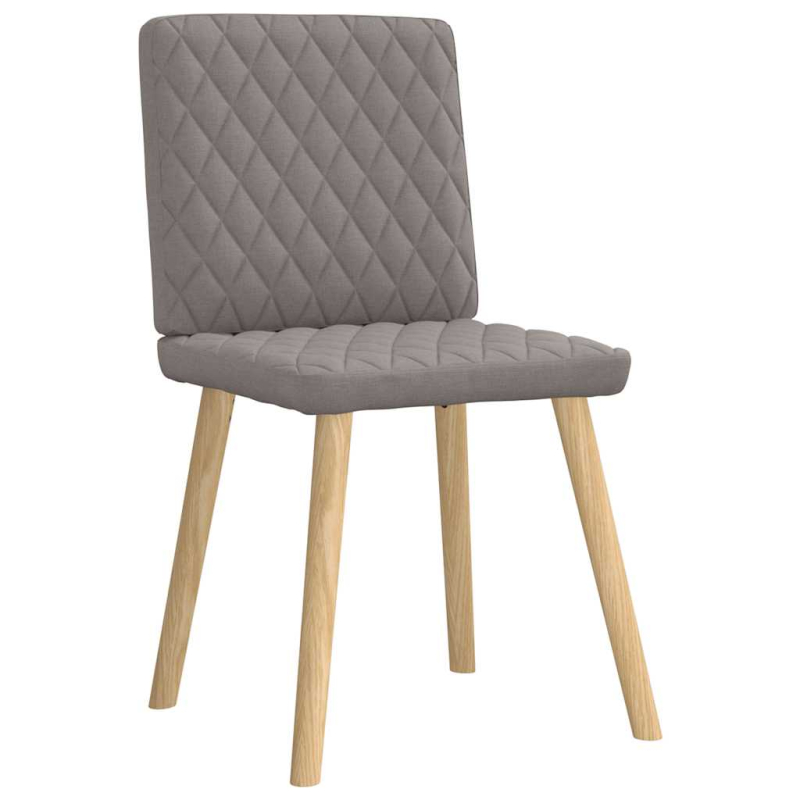 Esszimmerstühle 2 Stk. Taupe Stoff