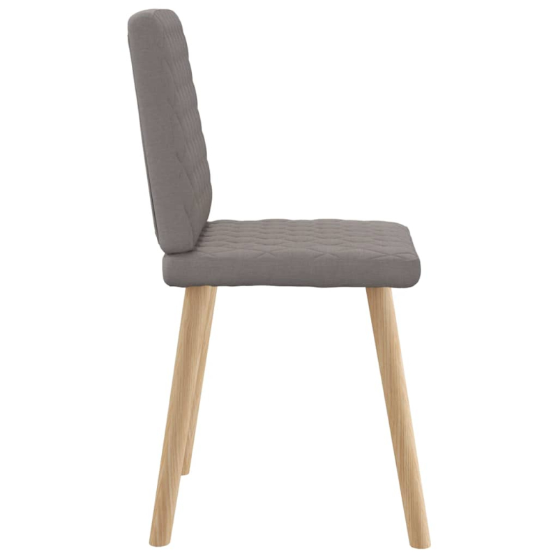 Esszimmerstühle 2 Stk. Taupe Stoff