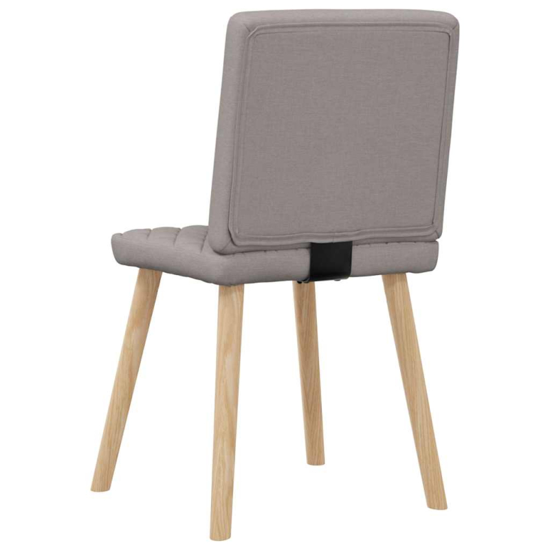 Esszimmerstühle 2 Stk. Taupe Stoff