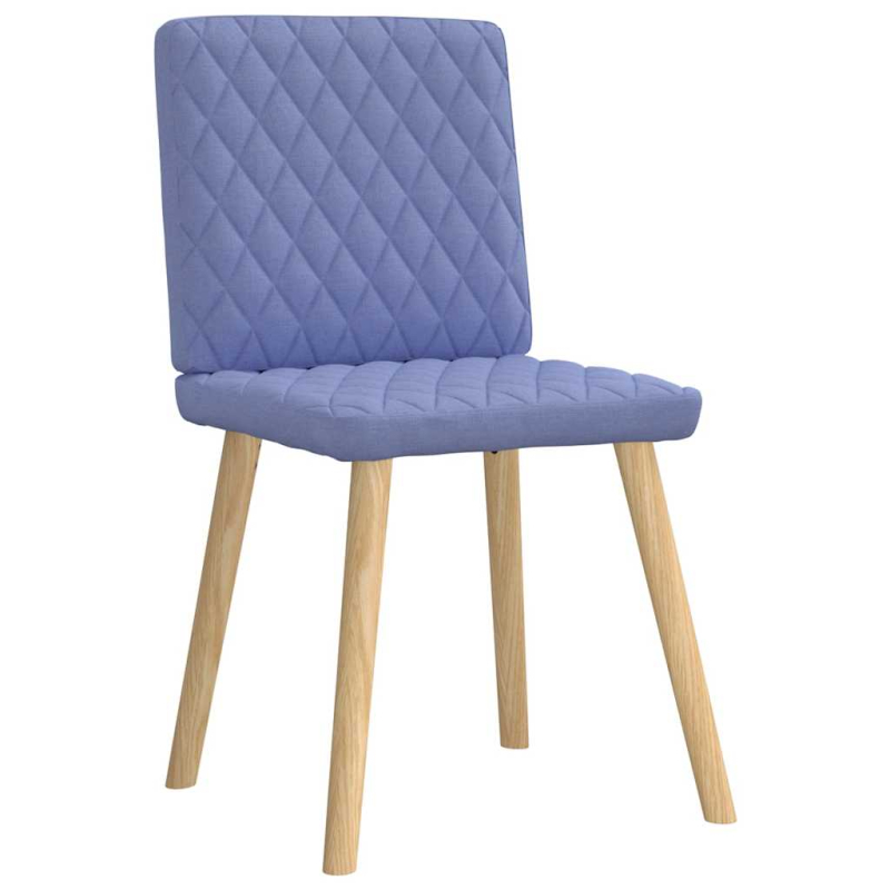 Esszimmerstühle 2 Stk. Jeansblau Stoff