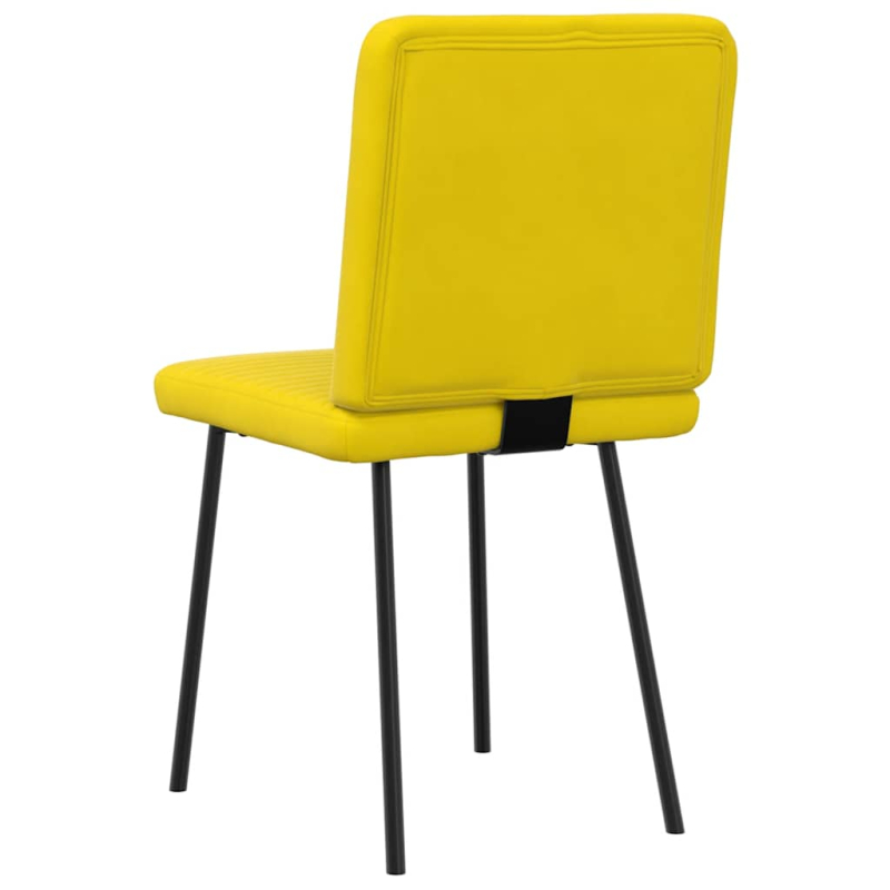Esszimmerstühle 2 Stk. Gelb Samt
