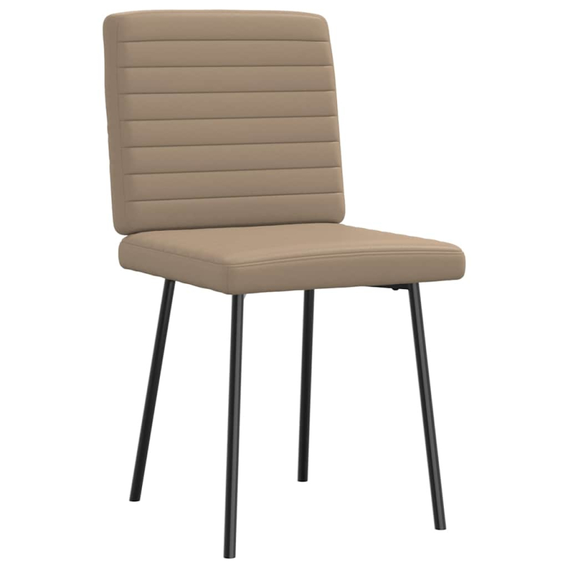 Esszimmerstühle 2 Stk. Cappuccino-Braun Kunstleder