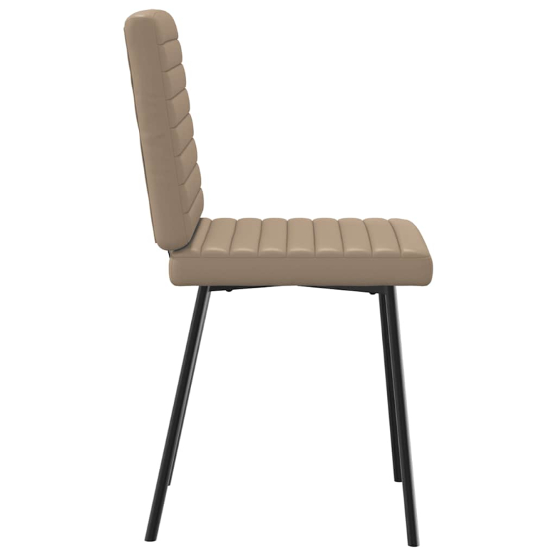 Esszimmerstühle 2 Stk. Cappuccino-Braun Kunstleder