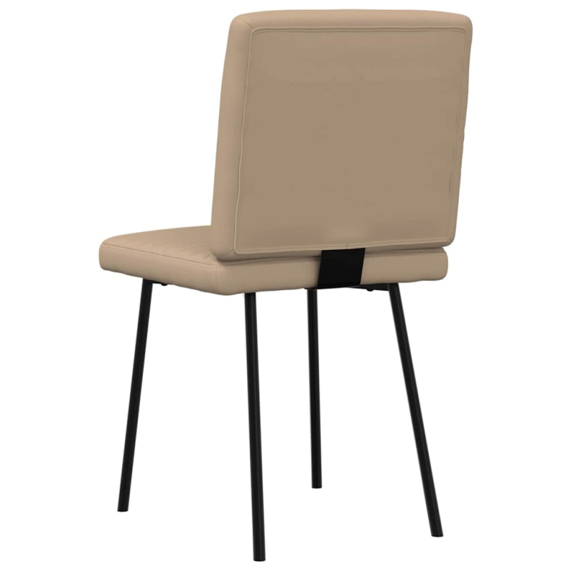 Esszimmerstühle 2 Stk. Cappuccino-Braun Kunstleder