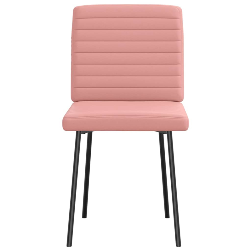 Esszimmerstühle 2 Stk. Rosa Kunstleder