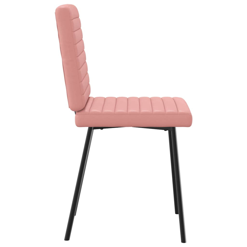 Esszimmerstühle 2 Stk. Rosa Kunstleder