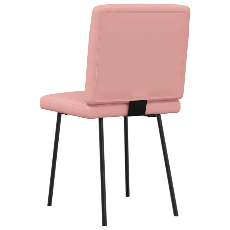 Esszimmerstühle 2 Stk. Rosa Kunstleder