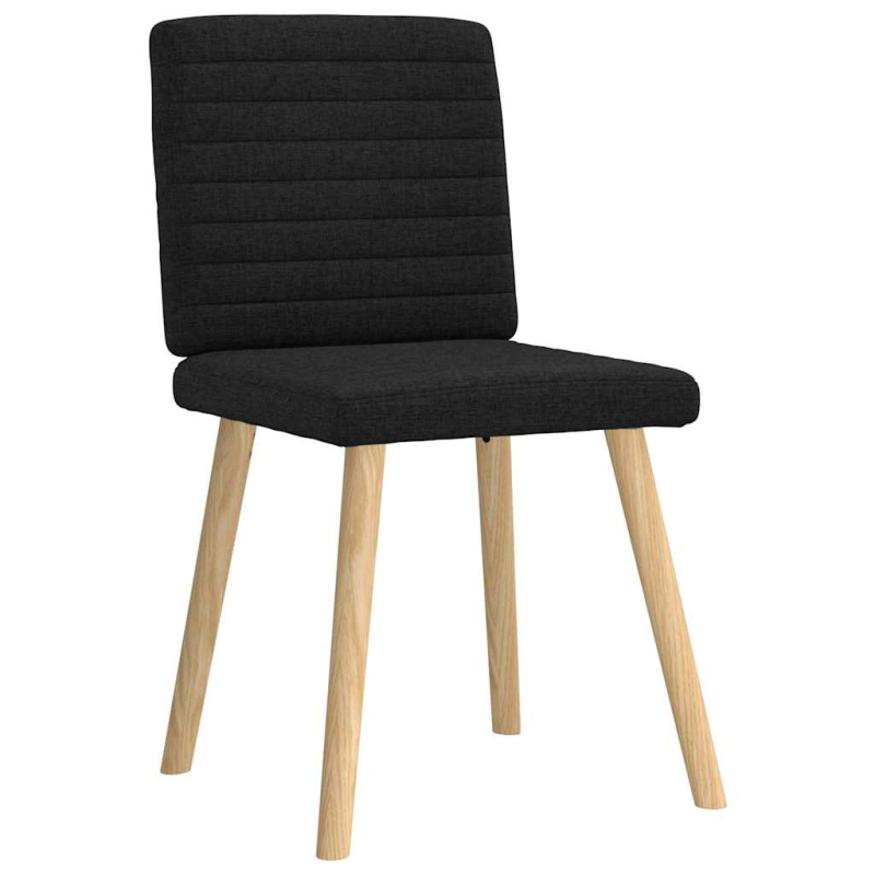 Esszimmerstühle 2 Stk. Schwarz Stoff