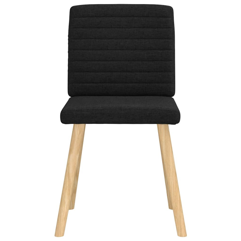 Esszimmerstühle 2 Stk. Schwarz Stoff