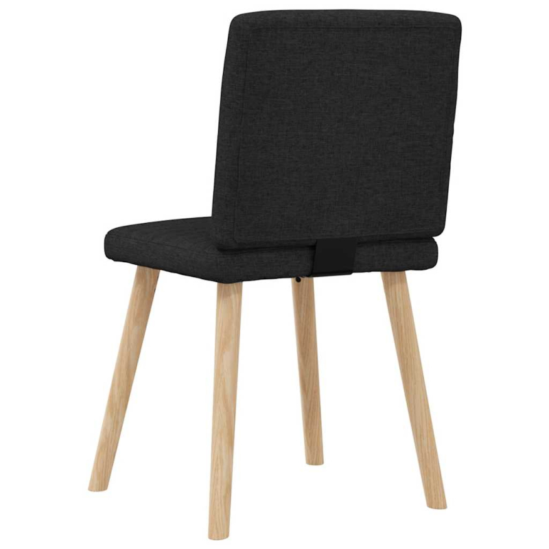 Esszimmerstühle 2 Stk. Schwarz Stoff