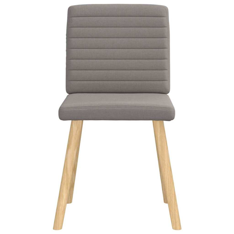 Esszimmerstühle 2 Stk. Taupe Stoff