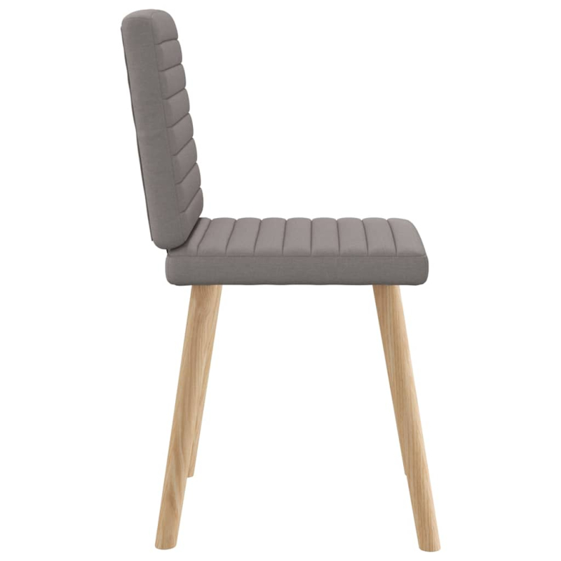Esszimmerstühle 2 Stk. Taupe Stoff