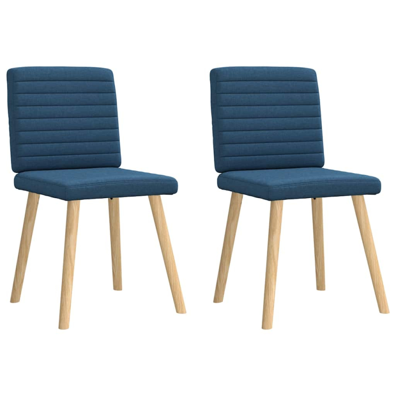 Esszimmerstühle 2 Stk. Blau Stoff