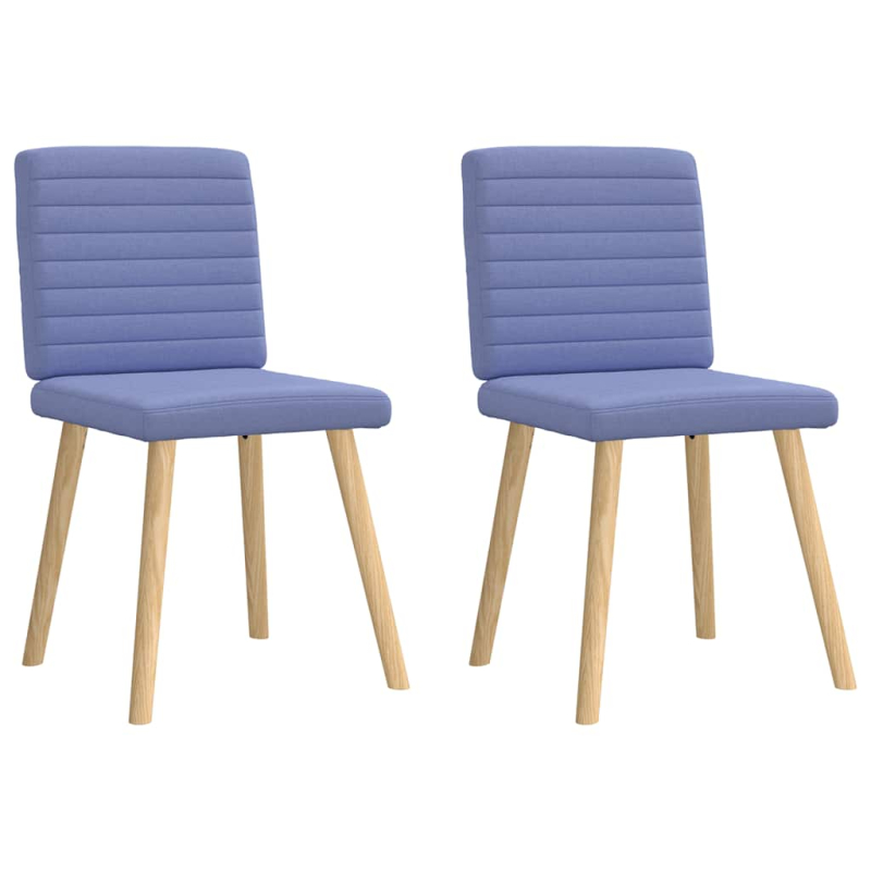 Esszimmerstühle 2 Stk. Jeansblau Stoff