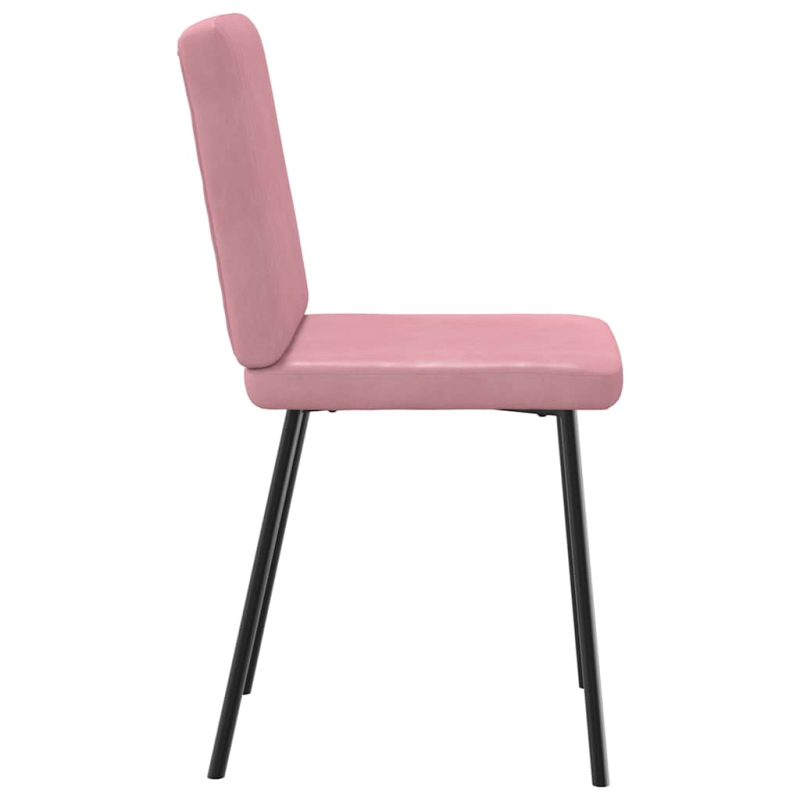 Esszimmerstühle 2 Stk. Rosa Samt
