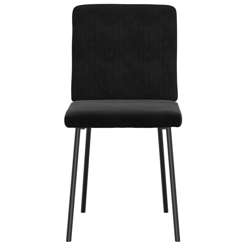 Esszimmerstühle 2 Stk. Schwarz Samt