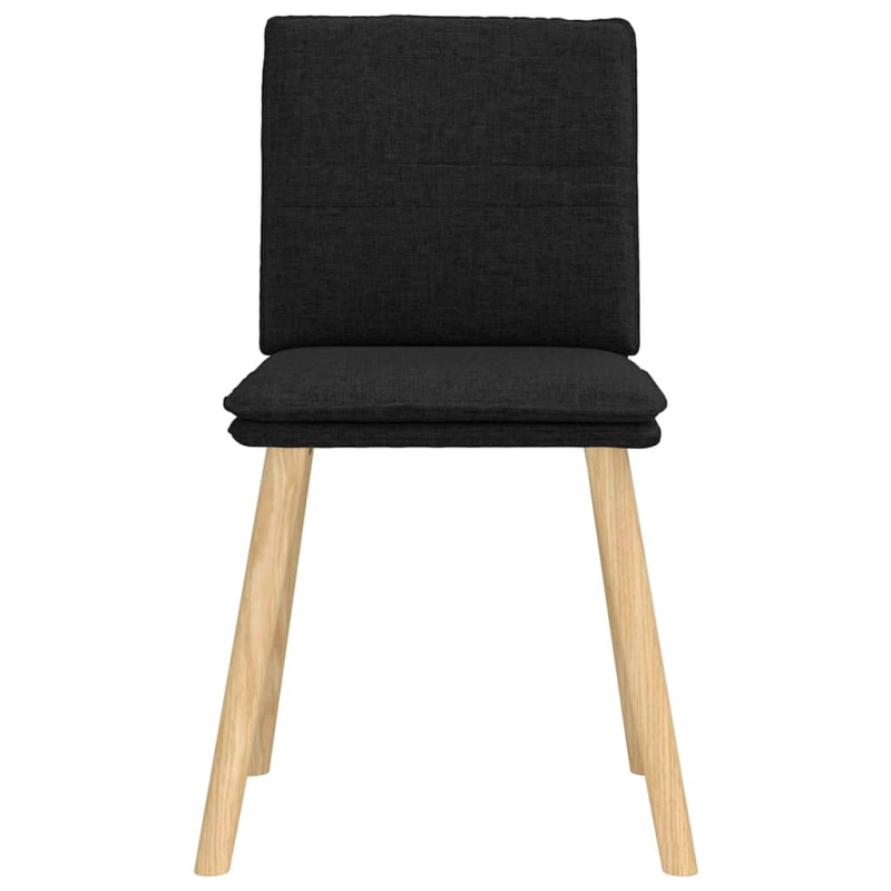 Esszimmerstühle 2 Stk. Schwarz Stoff