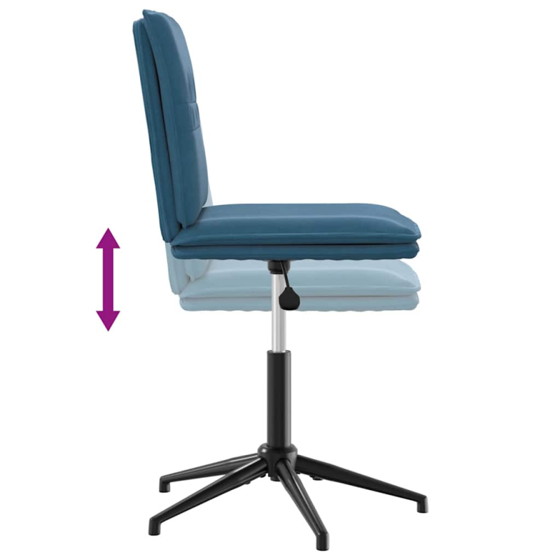 Esszimmerstuhl Blau Samt