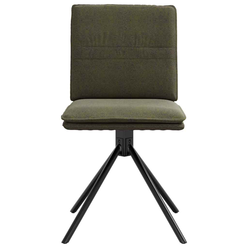 Esszimmerstuhl Armeegrün Wildlederimitat