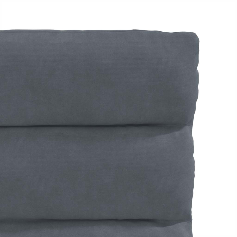 Esszimmerstühle 2 Stk. Dunkelgrau Samt