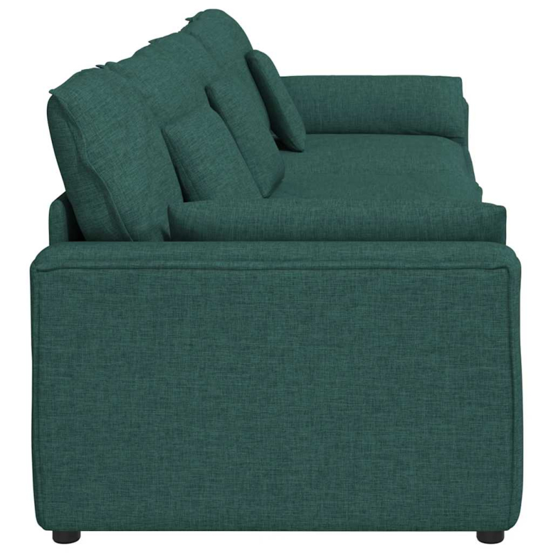 Modulares Sofa mit Kissen Dunkelgrün