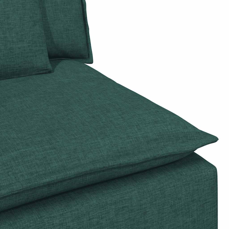Modulares Sofa mit Kissen Dunkelgrün